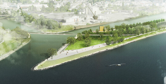 Die Arbeit zeigt eine durchg�ngig �berzeugende Handschrift, welche die unterschiedlichen Planungsgebiete zusammenzubinden vermag. Im Rheinpark wird durch Zur�ckhaltung und durchg�ngig offene Wiesen eine positive Nutzungsvielfalt angeboten. Gleichzeitig werden die Zug�nge aus der Stadt zum Wasser gest�rkt. Die Gliederung der Fl�chen �berzeugt und l�sst eine gute Bespielung erwarten. Der Bereich rund um das Martinsschloss wird klar gegliedert und bildet einen �berzeugenden Abschluss im S�den. (AUSZUG JURYBEURTEILUNG)