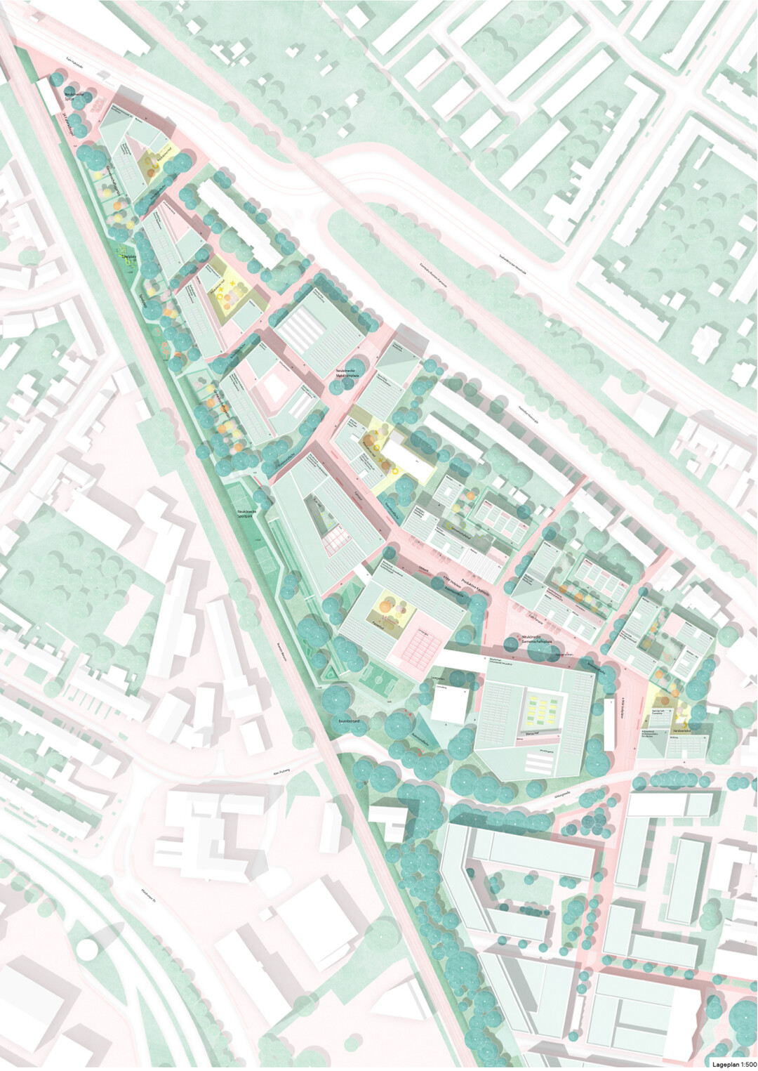 Lageplan Vertiefungsbereich 1:500