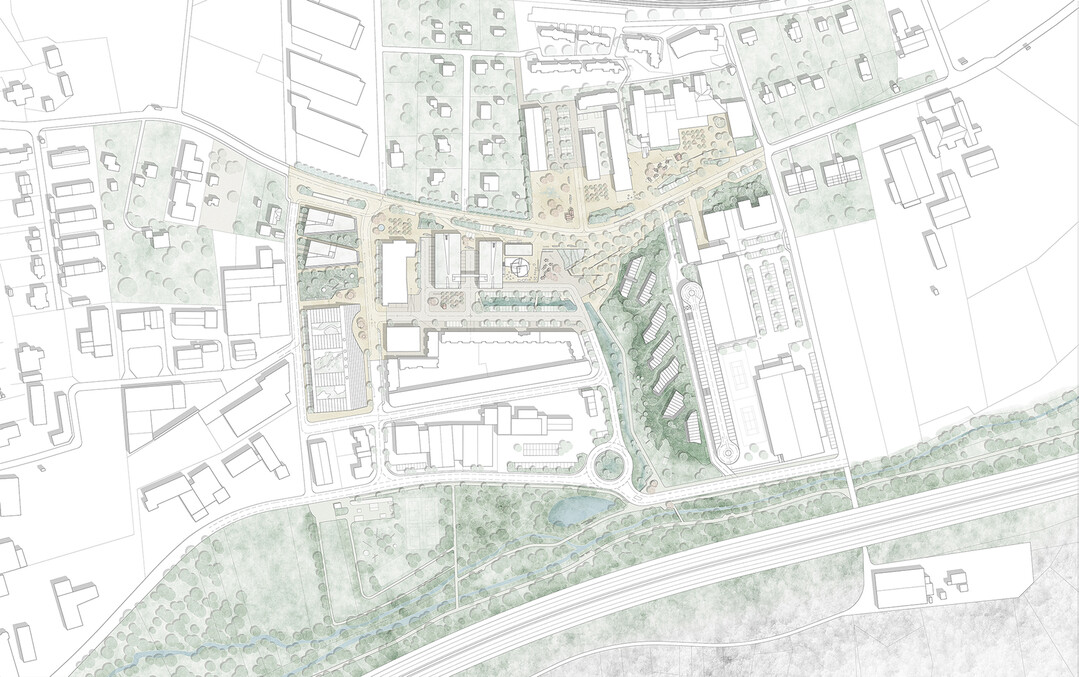 Das NEUE ZENTRUM:
Unterer und Oberer Platz bilden das neue Zentrumvon Hart. Die "Stadtterrassen" gleichen den Niveauunterschied der beiden Pltze von knapp 3 m aus und schaffen so eine Baumlandschaft als stufenlose Verbindung zwischen Unterem und Oberem Platz.
Landschaftspark, ein Park unter Bumen, und eine Treppenlandschaft ergnzen diesen Bereich des Zentrums. Die Stadtterrassen sind der eigentliche Planungsinhalt des Projektes. Als Zusammenschluss von Oberem und Unterem Platz definieren sie die Stadtmitte. Die Follies (drei kleine, farbig gestaltete Architekturobjekte, in Hhe der um sie stehenden Bume) sind in gleichen Abstnden ber den Zentrumsbereich verteilt. Mit feiner Gastronomie und Take-away -Verkauf auf Platzniveau und Aussichtsterrassen zum Entspannen und zur Erholung. (AUSZUG ENTWURFSTEXT)
