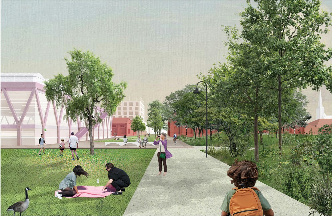 Neuer Leipziger Park: Ziel ist es, einen maximal groen urbanen Freiraum zu erhalten und zu entwickeln, in welchem neben einer
intensiven Nutzung durch die BewohnerInnen auch ein Beitrag zur Artenvielfalt und zum kologischen
Strukturreichtum geleistet werden kann - dies ist die Voraussetzung fr eine lebendige, strukturreiche und
zukunftsfhige Stadtlandschaft. AUSZUG ENTWURFSTEXT