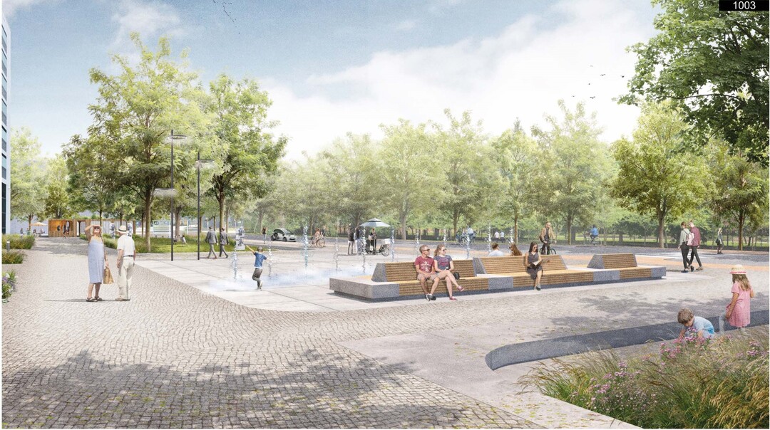 Perspektive Rathausplatz