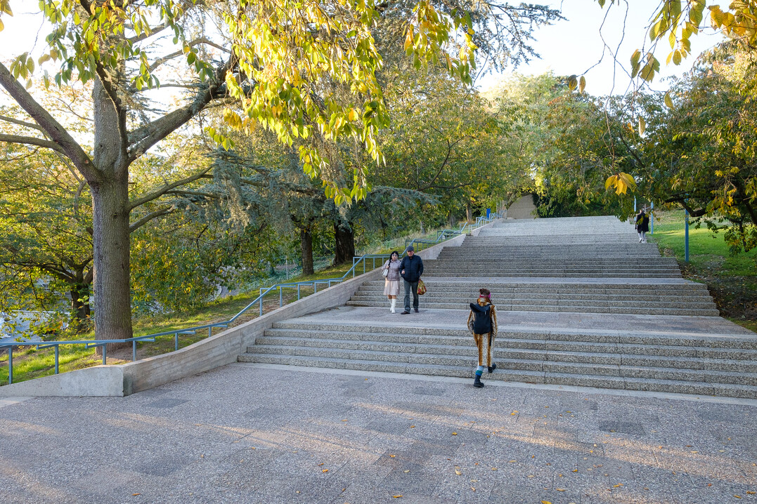 Historische Anlagen:
Brutalism reloaded. Gustav-Mahler-Treppe, Kassel.
Entwurfsverfasser: LOMA architecture . landscape . urbanism + Riehl Bauermann Partner Landschaftsarchitekten