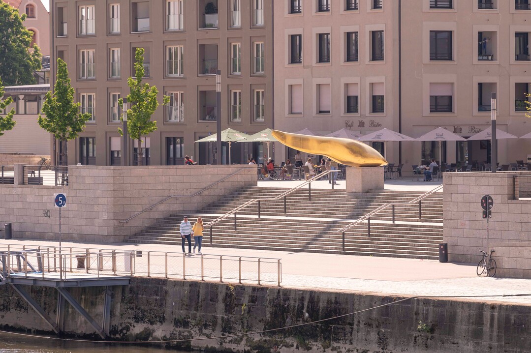 Hochwasserschutz Regensburg  Donaumarkt