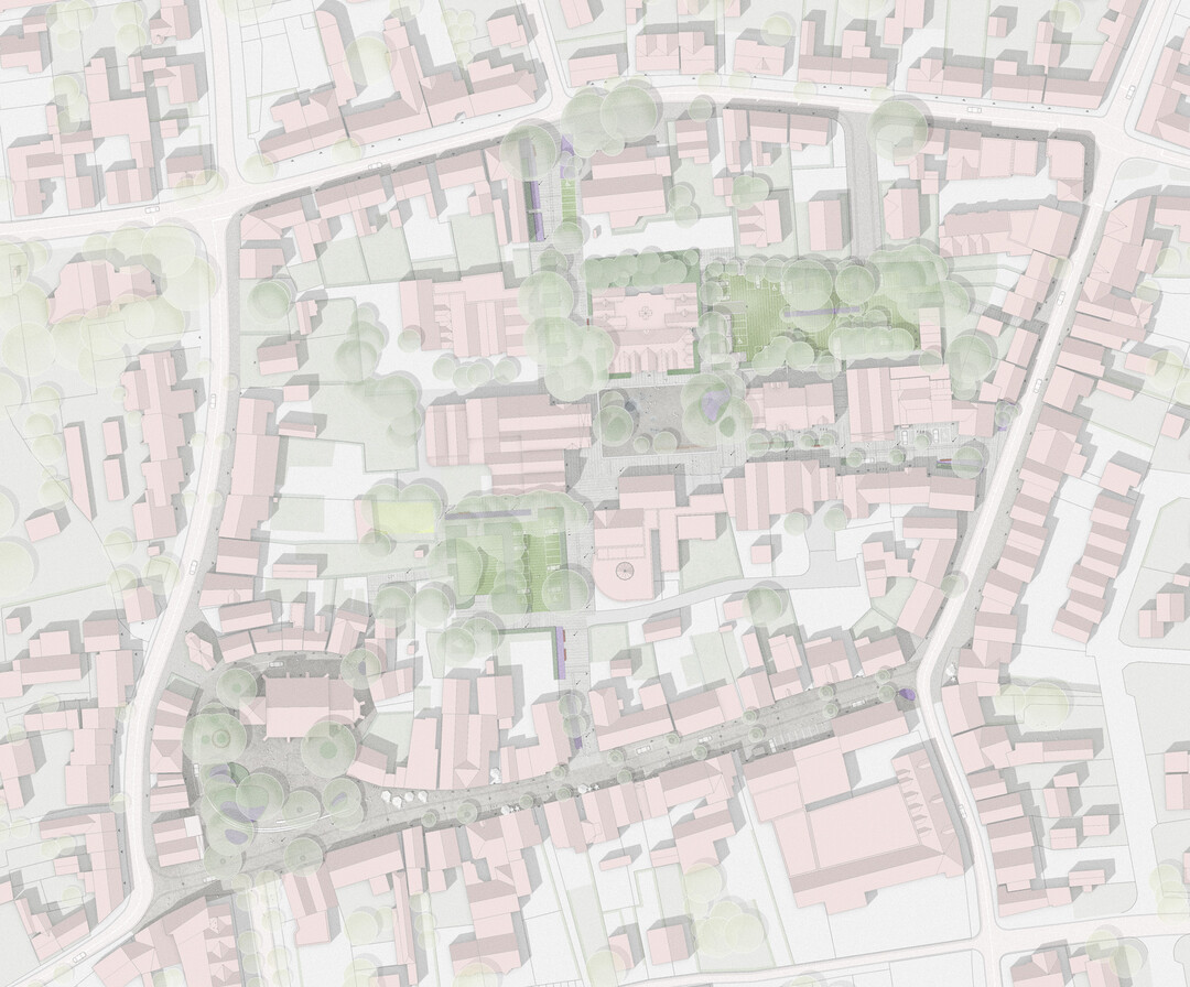 Lageplan des Ortskerns von Everswinkel