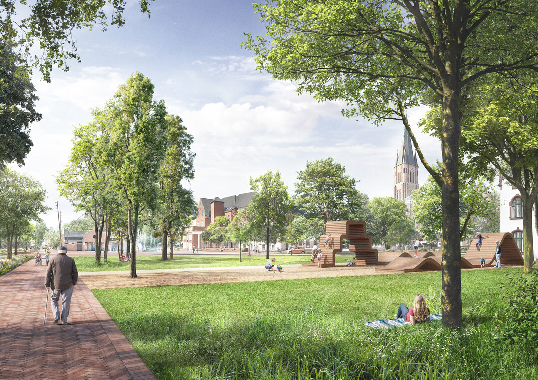 Die Rathausinsel markiert den sdlichen Stadteingang Papenburgs. Dieser Eingang wird
nun zum reprsentativen Auftaktplatz gestaltet, der seine BesucherInnen gebhrend
empfngt und ihnen Orientierung bietet. Der Platz soll als solcher erlebbar gemacht,
aufgerumt und atmosphrisch aufgewertet werden, um seiner Lage am historischen
Rathaus und als Entree gerecht zu werden. Der markante Hauptkanal fungiert als
stdtisches Rckgrat Papenburgs, welcher die Rathausinsel mit der alten Werft und dem
Bahnhof im Norden verbindet. Dieses lineare Stadtzentrum erhlt nun zwei markante
Start- oder Endpunkte. Diese empfangen die BesucherInnen, leiten und bieten allen
BrgerInnen ein attraktives, komplementiertes Stadtzentrum. (AUSZUG ERLUTERUNGSTEXT)