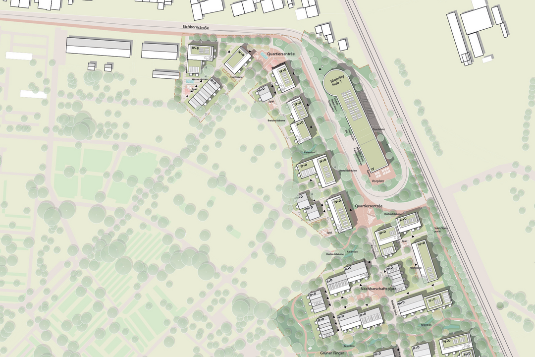 Ausschnitt des Lageplans