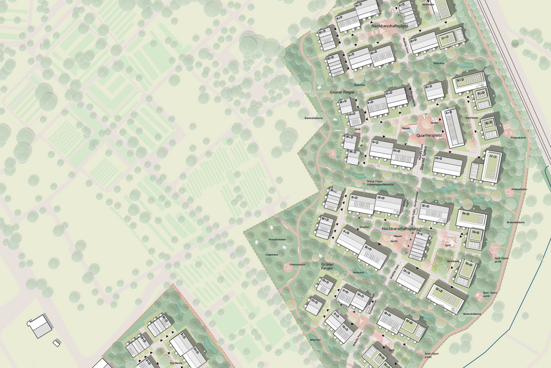 Ausschnitt des Lageplans