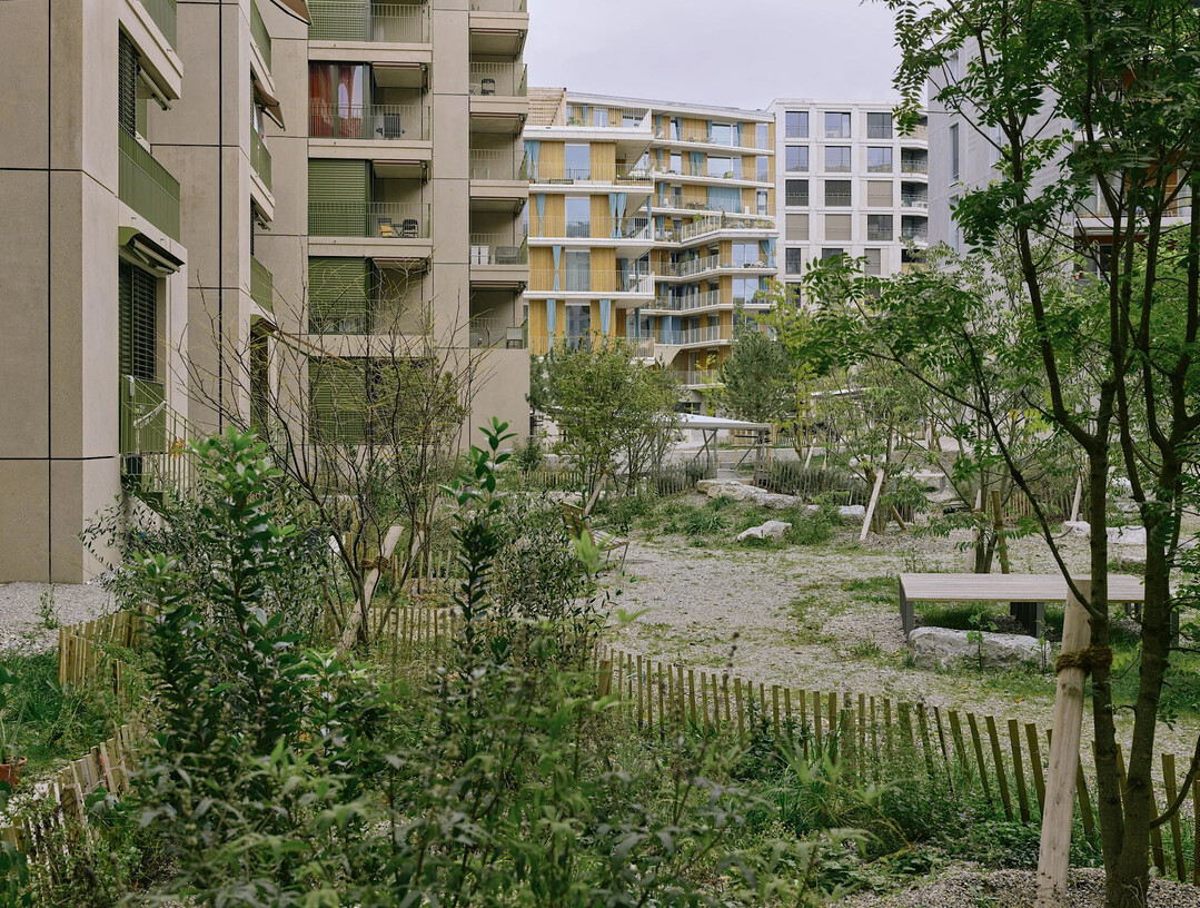 Goldener Hase 2023: Innenhof im neuen Lausanner Stadtquartier Plaines-du-Loup