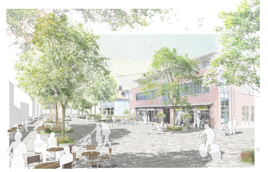 Die Neugestaltung der Leibstrae bietet die
Chance dem Stadtleben in der Strae neue
Impulse zu geben. (...) Im gesamten Straen- und Aufenthaltsraum
sollte der Bewegungsraum fr
Fugnger gegenber der Verkehrsfunktion
strker gewichtet und die Verkehrsbedrfnisse
fr den Langsamverkehr
verbessert werden. (AUSZUG ERLUTERUNGSBERICHT)