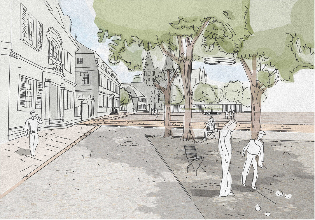 Das lichte Baumdach schafft einen vielseitig nutzbaren Aufenthaltsort. Mobile Sthle, Sitzbnke sowie Spielmglichkeiten fr alle Nutzergruppen verleihen dem Platz seine neue Anziehungskraft. Der Lindenplatz bildet trotz unterschiedlicher Zonen einen Rahmen fr die tgliche Nutzung, aber auch fr Feste, Talmarkt oder Open-Air-Veranstaltungen. (AUSZUG ERLUTERUNGSTEXT)