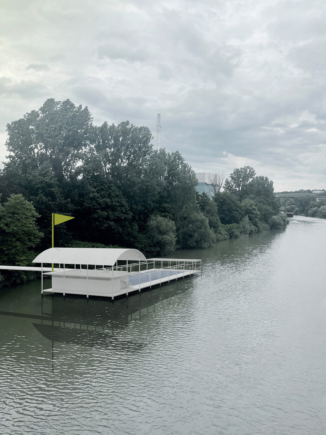 Perspektive Mombachbdle. 1. Preis beim Nachwuchswettbewerb Reclaim the River