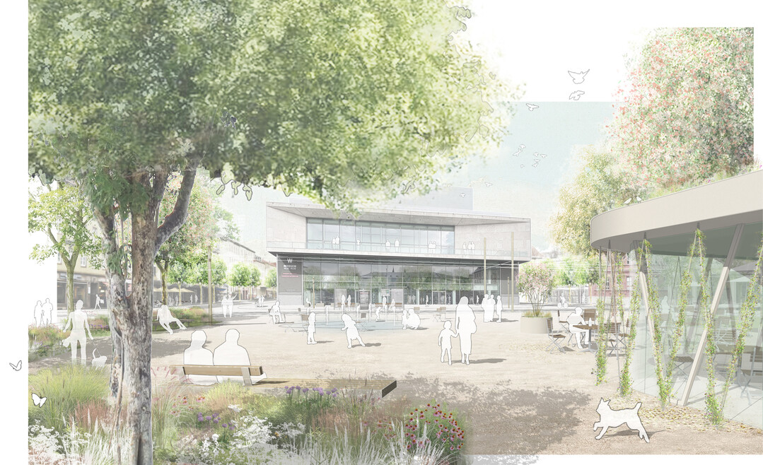 Perspektive des Gewinnerteams zum Theaterplatz
