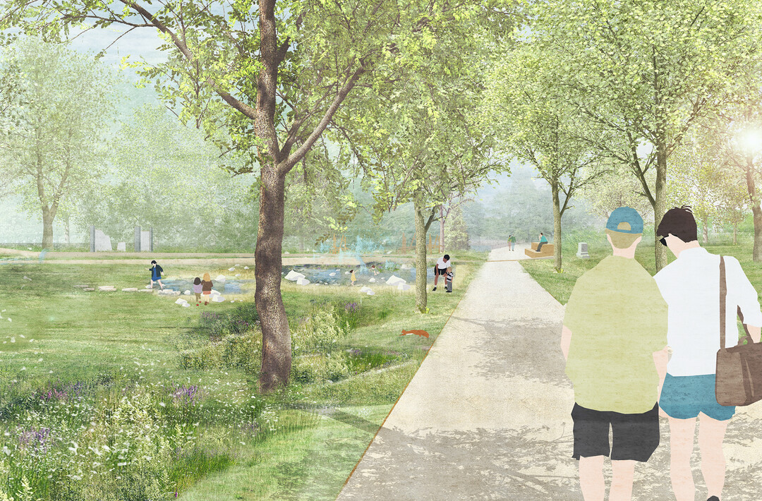Im Rahmen einer Gesamtvision (des Cheltenhamparks) mit nachhaltigem Entwicklungsansatz wird die Attraktivitt erhht, der Denkmalschutz und die Zukunftsfhigkeit gesichert. Mit Fingerspitzengefhl greift die Neugestaltung die Zonierung des Parks auf und platziert im Sinne einer ernst gemeinten Nachhaltigkeit Vernderungen und Neues unter Bewahrung wertvoller, denkmalgeschtzter Strukturen und eines verantwortlichen Mitteleinsatzes bei grtem Effekt fr die Zukunft. Dabei wirkt die neue Gestaltung zurckhaltend und zeitgem fordernd mit hohem Augenmerk auf kologische Themen und hohe Designstandards. (AUSZUG ENTWURFSTEXT)