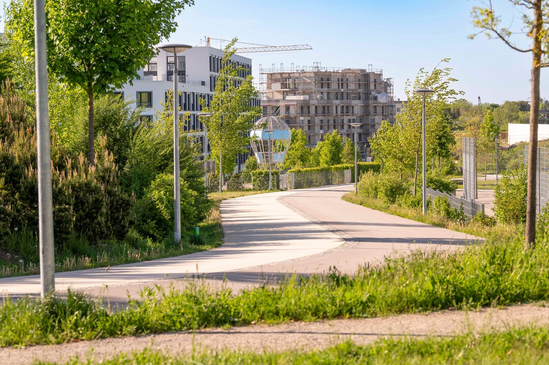 DerLandschaftspark Paul-Gerhardt-Allee in Mnchen